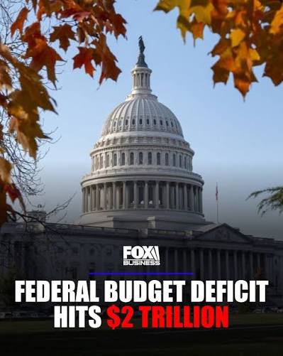 The federal government's budget deficit totaled $2 trillion in fiscal year 2026 as the cost of servicing the nation's more than $40 trillion national debt surged.