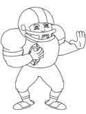 Download this running horse printable to entertain your child. Football Coloring Pages