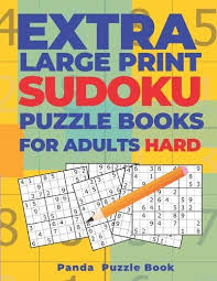From complex sudoku, kakuro puzzles, and crossword puzzles, to simple picture puzzles, options are limitless. Extra Large Print Sudoku Puzzle Books For Adults Hard Sudoku In Very Large Print Brain Games Book For Adults By Panda Puzzle Book Readings Com Au