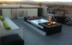 Great Modern Patio With Fire Pit By Windy Humphreys Modern Outdoor Firepit Modern Fire Pit Outdoor Fire Pit