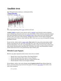 Analisis trend (materi x : Analisis Tren