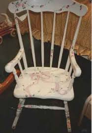 bows and flowers rocker hand painted children s etsy girls rocking chair kids rocking chair painted rocking chairs
