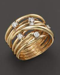 Bloomingdale S Diamond Station Crossover Band In 14k Yellow Gold 35 Ct T W 100 Exclusive Jewelry Accessories Bloomingdale S In 2020 Diamond Jewelry Jewelry Fine Jewelry Ring