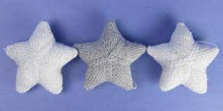 Hello knitting lovers, we are back with a special pattern! Just Crafty Enough Iron Craft Challenge 24 Knit Star Ornaments