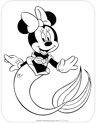 Disney princess dress up coloring pages. Minnie Mouse In Costume Coloring Pages Disneyclips Com