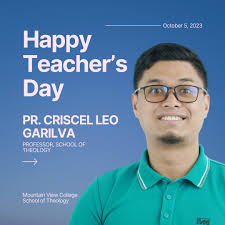Happy Teacher's Day to our dedicated professors in the School of Theology!  Your wisdom and guidance illuminate our spiritual journey. As Proverbs 4:13  reminds us, 'Hold