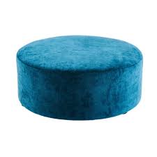 Blue Velvet Pouffe Maisons Du Monde Velours Bleu Pouf Velours