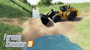 Building A Bridge Ls19 Volvo L220h Road Repair Farmingsimulator19 Mods Gameplay Farming Simulator Volvo Farm Toys