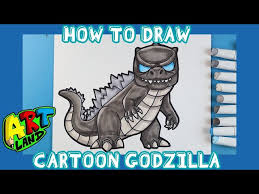 Howtodraw #artland #godzilla step by step video on how to draw a cartoon godzilla!!! How To Draw Cartoon Godzilla æ–°é—»now