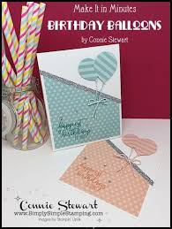 The general information about the challenge is in the sidebar. Birthday Balloons Make It In Minutes Video Simply Simple Stamping Card Making Birthday Birthday Balloons Simple Cards