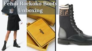 Shop fendi's luxury boots and booties for women, sophisticated and creative collections for every occasion. Fendi Rockoko Combat Boots Unboxing Youtube