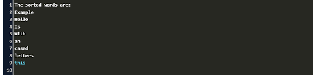 When this is done, it sorts the list with collections.sort(). How To Print String In Alphabetical Order In Python Code Example