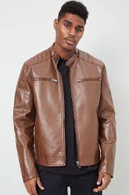 Faux Leather Moto Jacket Faux Leather Moto Jacket Leather Jacket Men Leather Jacket