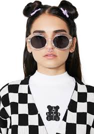 Kurt cobain t shirt sunglasses portrait black & white new official mens black. Clear Oversized Oval Sunglasses Dolls Kill