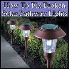 Use a damp cloth to wipe off debris from the panel. How To Fix Broken Solar Pathway Lights The Homestead Survival Solar Pathway Lights Solar Lights Diy Pathway Lights Diy
