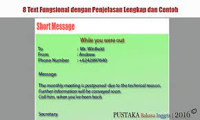 Oleh karena itu, saya akan tuliskan di artikel ini contohnya. 8 Text Fungsional Dengan Penjelasan Lengkap Dan Contoh