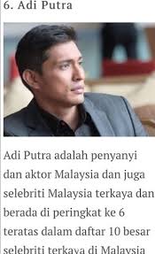 Akhirnya datuk adi putra sound kerajaan, rupanya ini sebab sebenar yang buat ramai sokong! Tahniah Datuk Adi Putra Tersenarai Sebagai Top 10 Selebriti Paling Kaya Di Malaysia 2017 2018 Kisah Dunia