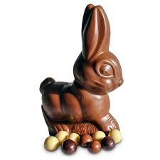 Lapin De Paques En Chocolat Au Lait Bio Garni De Billes Chocolatees Belledonne Chocolatier