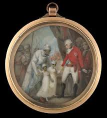 English School, Lieutenant-General Lord Cornwallis (1738-1805), receiving as hostages two sons of Tipu Sultan at the end of the Third Anglo-Mysore war in 1792, Late 18th Century | Picture Archive & Historical