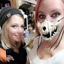 Amazon.com: Animal Skull Mask Japanese Half mask Halloween Face Mask  Cosplay,Oni Mask,half skull mask Skull Halloween Mask Cosplay Decorative  Bone Mask Costume Horror Half Face Mask Role Playing for Adult : Clothing,