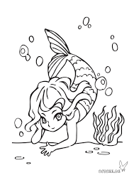 Meerjungfrauen haben keine füsse und beine, dafür einen schuppigen fischschwanz. Malvorlage Nixe Schone Meerjungfrau Malvorlagen Vorlagen