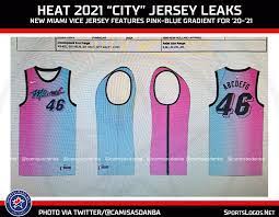 Miami heat nba soccer city blue hs football futbol european football city drawing. Four More 2021 Nba Jerseys Leak Two Courts Revealed Sportslogos Net News