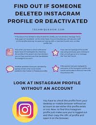 We have compiled the best list in the world. Find Out If Someone Deleted Instagram Profile Or Deactivated Techniquehow