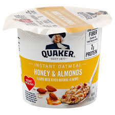 We'll review the issue and. Quaker Honey Almonds Instant Oatmeal Cup Shop Oatmeal Hot Cereal At H E B