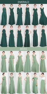 Emerald And Moss Shades Of Green Bridesmaid Dresses Wedding Weddinginspiration Fall Bridesmaid Dresses Green Bridesmaid Dress Fall Green Bridesmaid Dresses