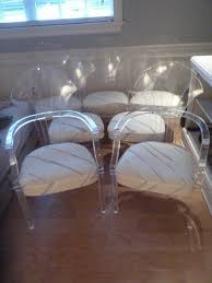 Sale Set 7 Vintage Lucite Side Arm Dining Chairs Hollywood Regency Mid Century Modern By Hill Mfg Eames Era Acrylic Sca Spanish Decor Chair Beautiful Furniture