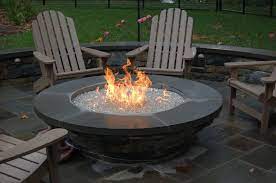 Adirondack Chairs Around The Fire Pit Gas Fire Pits Outdoor Electric Fire Pit Natural Gas Fire Pit