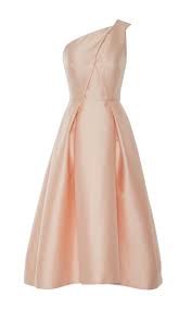 Petal Silk Mikado One Shoulder Dress By Monique Lhuillier For Preorder On Moda Operandi Silk Cocktail Dress Pink Long Dress Silk Dress Long