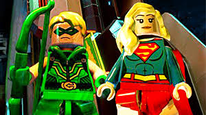 Printable lego coloring page of flying supergirl. Green Arrow X Supergirl 1920x1080 Wallpaper Teahub Io