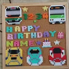アイロンビーズ ハンドメイド バースデーボード 電車 フリマアプリ ラクマ バースデーボード ビーズ ハンドメイド