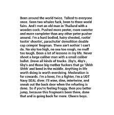 The united states navy sea, air, and land (seal) teams, commonly known as navy seals, are the u. Imgur Lone Survivor Quotes Seal Quotes Navy Seals Quotes