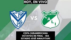 Encuentro deportivo que se llevará en el estadio estadio nacional de lima (lima), partido prog Velez Sarsfield Vs Deportivo Cali En Vivo Y En Directo Copa Sudamericana