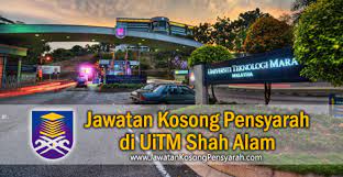 Tentu ramai yang perlukan maklumat ini. Jawatan Kosong Pensyarah Di Uitm Shah Alam Jawatan Kosong Pensyarah