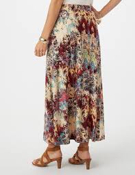 Jones Studio Abstract Printed Maxi Skirt Dressbarn Printed Maxi Skirts Printed Maxi Maxi Skirt