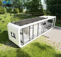 Fiberglass Modular Prefab Movable Container House for Camping.