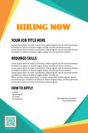 Job postings are also called job advertisements, announcements, job ads, or wanted ads. Create Hiring Job Posters For Free Postermywall