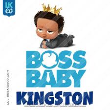 2nd Birthday Black Boss Baby Cake Boss Baby Iron On Transfer African American Boy With Crown Baby Birthday Party Boy Boss Baby Baby Birthday Shirts