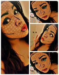 Pin By Florence Webb On Halloween Costumes For Teens Pop Art Costume Comic Book Makeup Comic Makeup