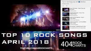 Top 10 Rock Songs April 2018