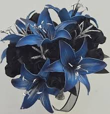 Black And Blue Wedding Fave So Far Blue Wedding Flowers Flower Bouquet Wedding Wedding Bouquets