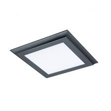 Satco 18w 1x1 Led Flush Mount Light Dimmable 1300 Lm 120v 277v 3000k Bronze Satco 18w Led 1x1x1 Flush 3k Homelectrical Com