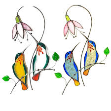 Dove stained glass suncatcher ( france) dove of peace fenêtre hanging ornament and birthday gift (fr) ornement de noel d'oiseau différentes couleurs ce vitrail dove suncatcher / fenêtre suspendu a été faite en. Hummingbird Stained Glass Hanging Decor Life Changing Products
