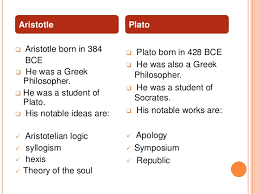 Aristotle Vs Plato