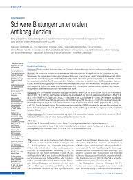 Entdecke rezepte, einrichtungsideen, stilinterpretationen und andere ideen zum ausprobieren. Pdf Severe Hemorrhage Associated With Oral Anticoagulants A Prospective Observational Study Of The Clinical Course During Treatment With Vitamin K Antagonists Or Direct Oral Anticoagulants
