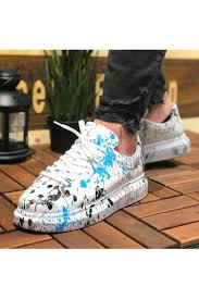 Des baskets pour homme au style chic et raffiné. Basket Homme Blanche Brentiny Paris