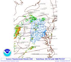 Widespread very strong wind gusts with thunderstorms that can cause significant damage are likely this afternoon. Storm Prediction Center Severe Thunderstorm Watch 250